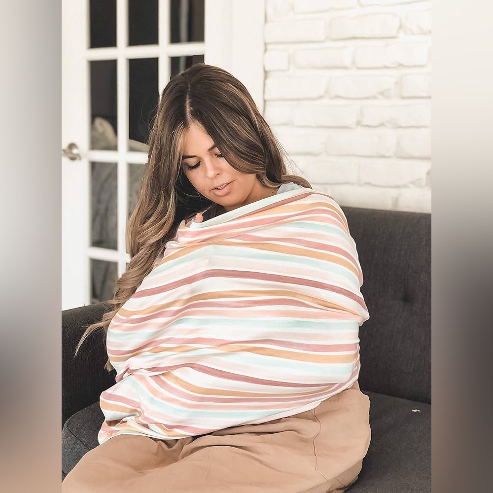 Copper Pearl Multi-Use Cover: Car Seat, Nursing, and Stroller Cover for Sun - Picture 3 of 9